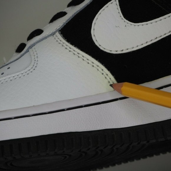 Nike Air Force 1 One Little Kids White Black New - Picture 8 of 12
